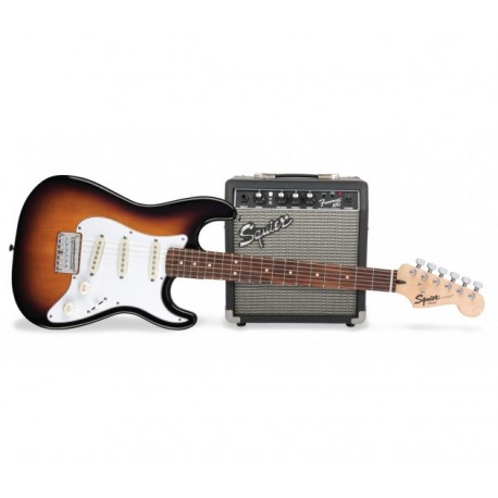 Guitare Fender Squier gaucher avec ampli Frontman 