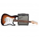 Guitare Fender Squier gaucher avec ampli Frontman 