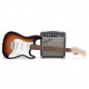 Guitare Fender Squier gaucher avec ampli Frontman 