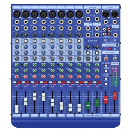 Table de mixage Midas DM12 TABLE DE MIXAGE (8MONO + 2STEREO)